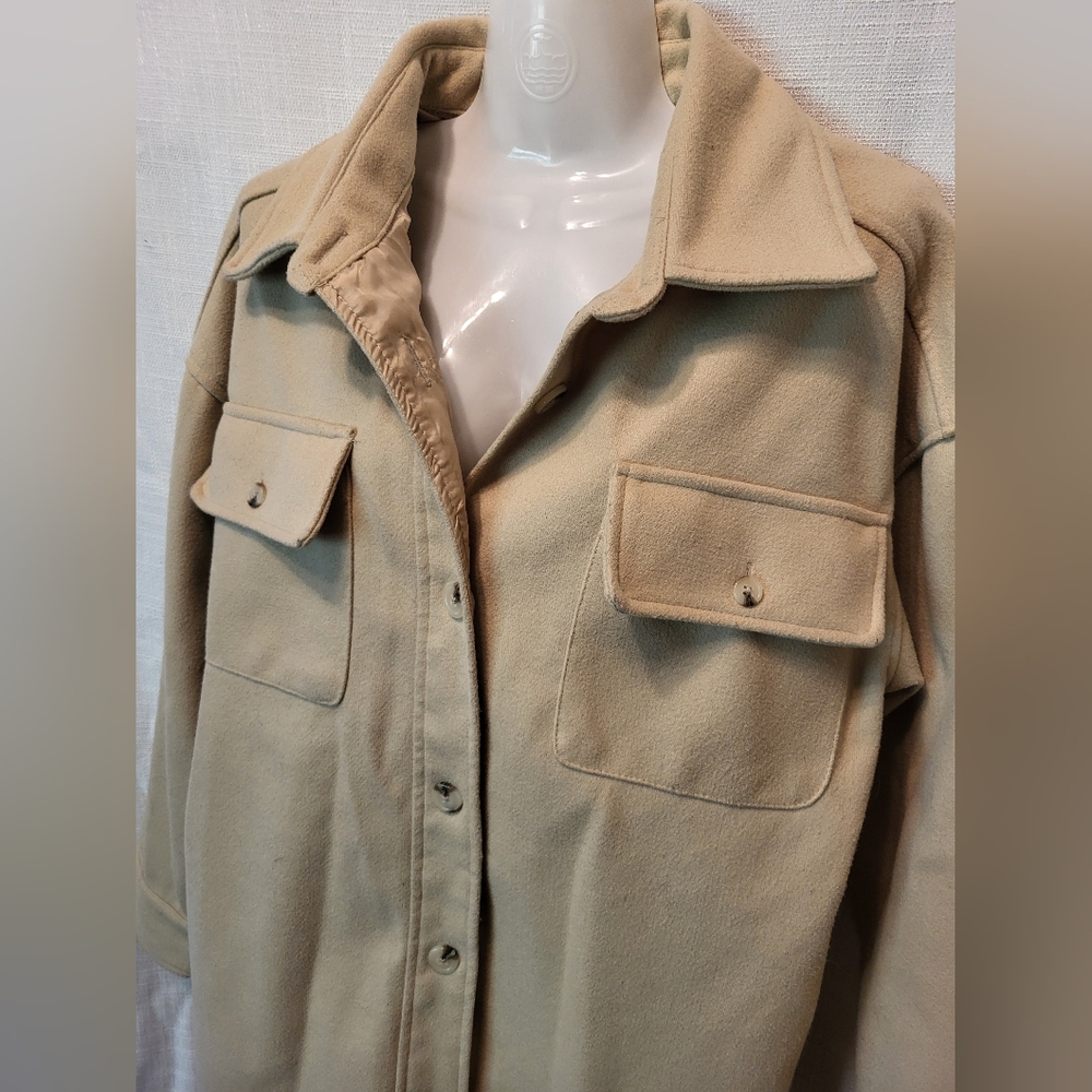 L Beige Shacket
